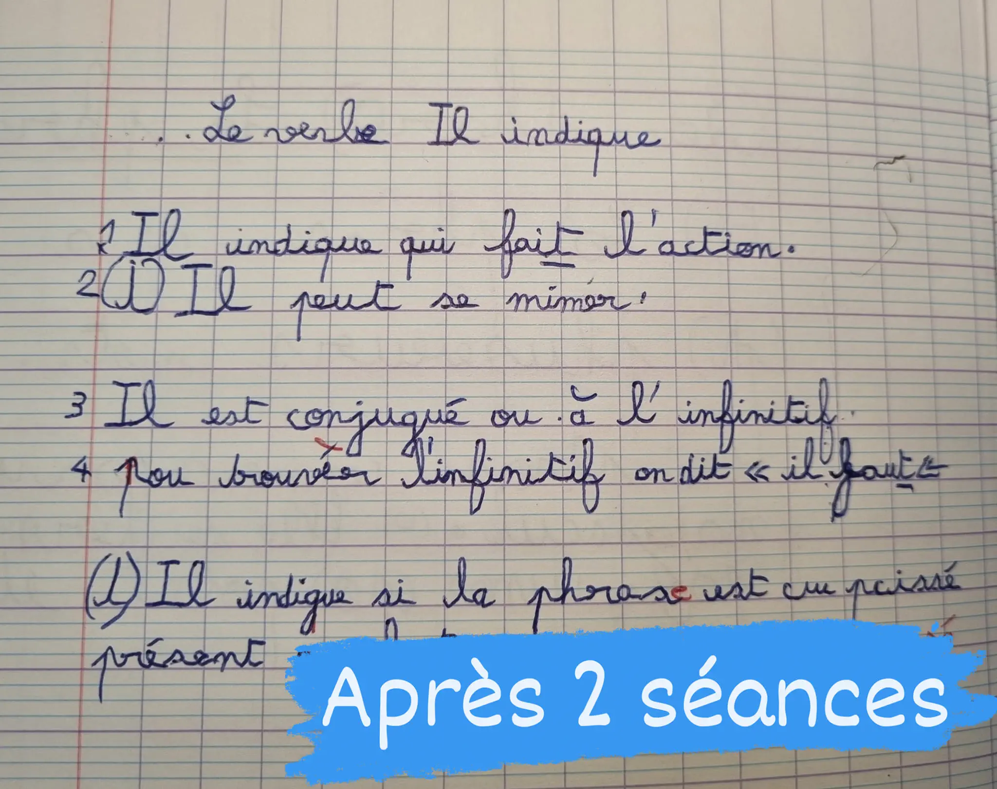 Écriture après rééducation